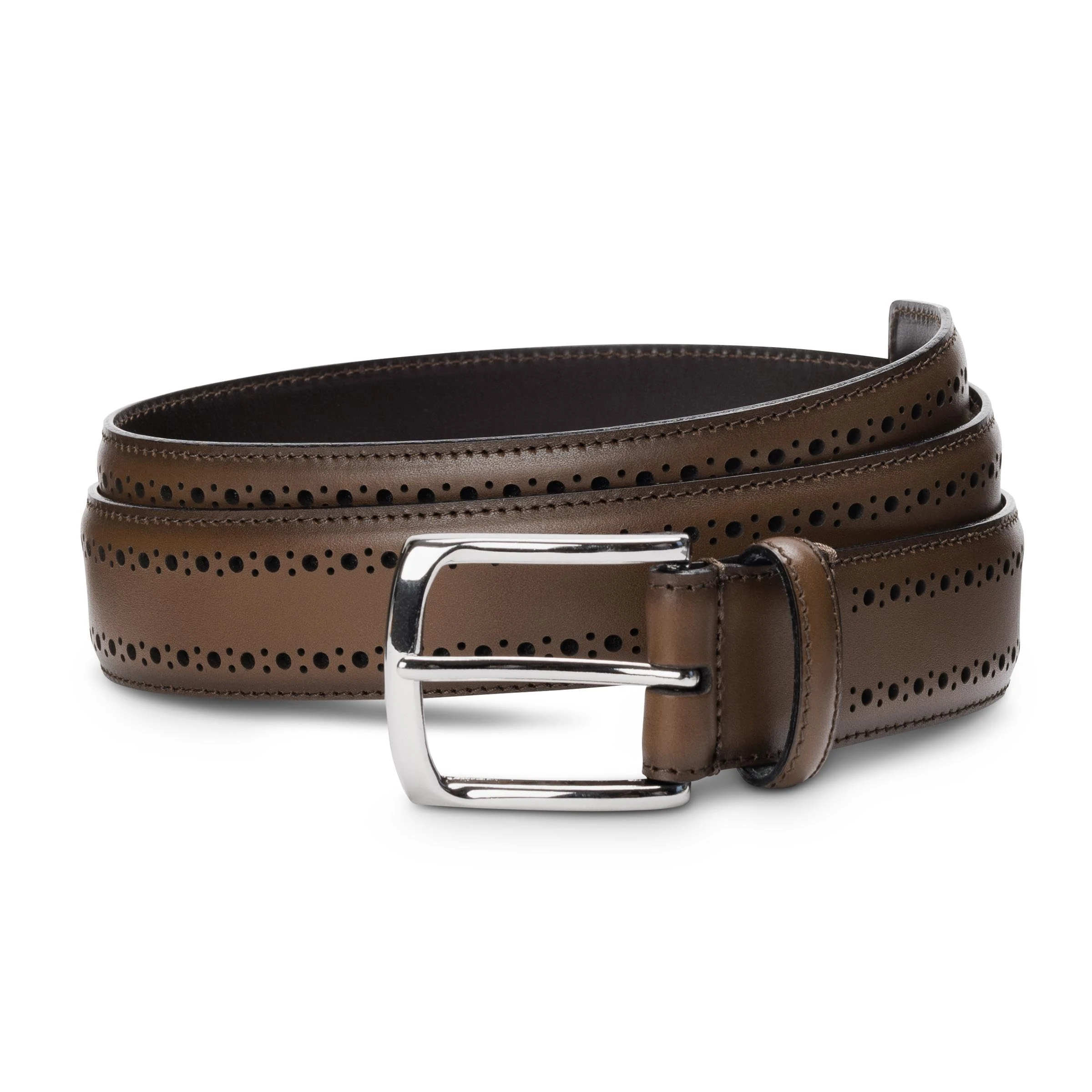 Allen Edmonds Men's Manistee Belt, Coffee, 32