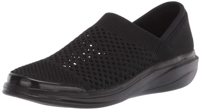 BZees Women's Charlie Slip-ons Loafer, Black, 9 UK