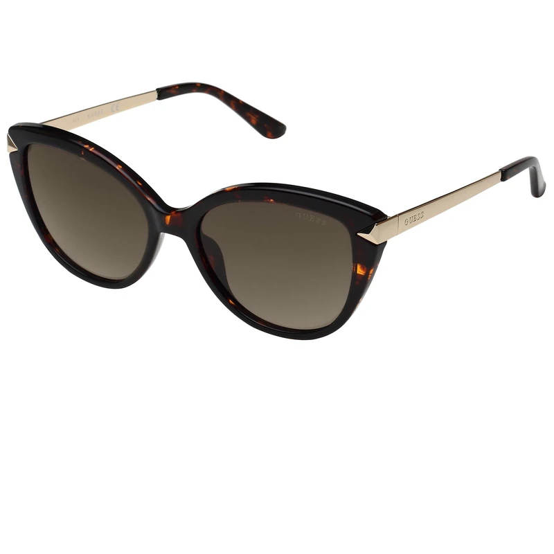 GUESS Women's 0 Sunglasses, dark havana, 56
