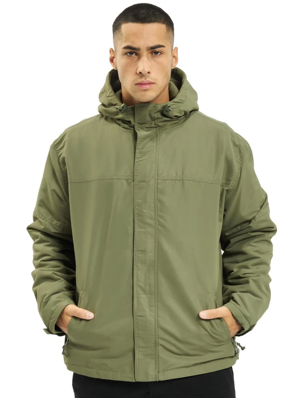 Brandit Frontzip Windbreaker, Color: olive, Size: 7XL