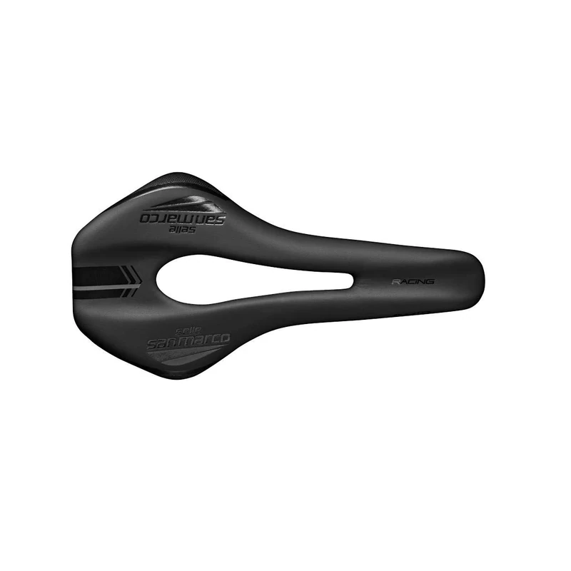 Selle San Marco GND Open-Fit Racing Saddle, Black/Black, Wide (L3)