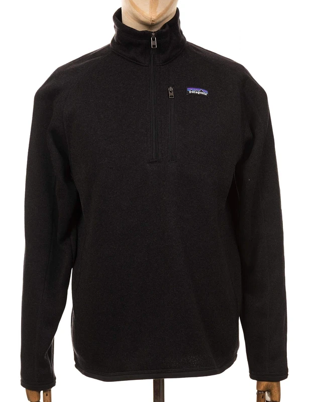PATAGONIA Men's M's Better Sweater 1/4 Zip Performance Fleece, Black, XXL