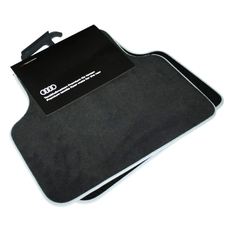 Audi 4M0061276BMNO Premium Velour Floor Mats Textile Mats Rear Without Attachment Points