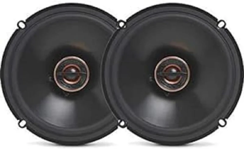 Infinity Reference REF6532EX 6.5 Inch 165mm Shallow Mount Coaxial Car Speakers 165W Peak Power 2 Way Auto Audio System with Plus One Woofer and Edge Driven Textile Tweeters Pair