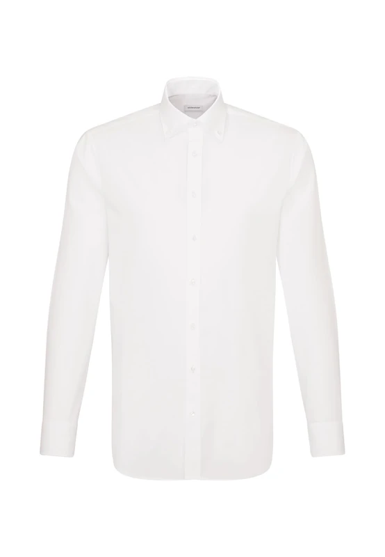 Seidensticker Men's Business Shirt - Slim fit - Non-Iron - Button-Down Collar - Long Sleeve - 100% Cotton