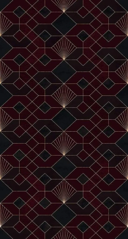 Komar Coquills Rouges HX3-010 Non-Woven Photo Wallpaper XXL Decoration Art Nouveau Bedroom Living Room Office Hallway Size 150 x 280 cm (Width x Height) Multi-Coloured