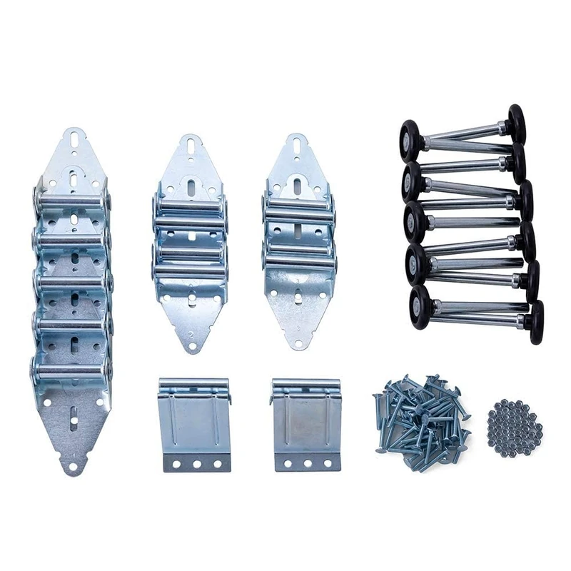 Home Master Hardware Garage Door Hinge & Roller Tune Up Kit for 16 x 7 or 18 x 7 Door