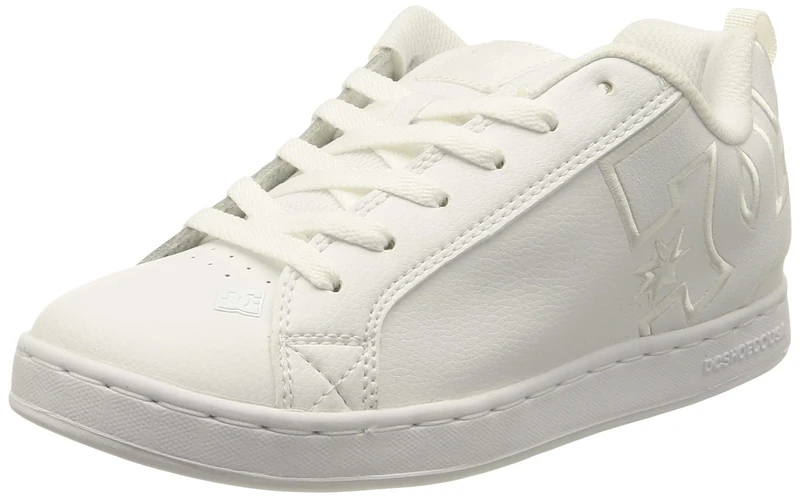 DC Court Graffik Lowtop Women's Shoes, 7.5 UK, White - Image 1