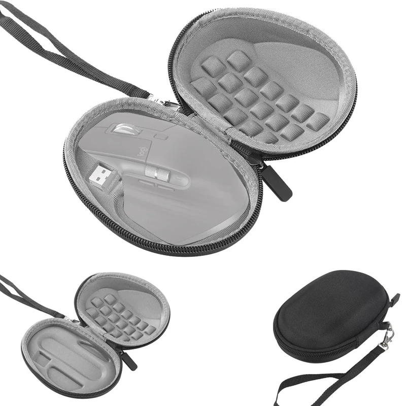 LINGHUANG Portable Hard Case,EVA Mouse Travel Case for Logitech MX Master 3S,MX Master 3, 2, 1 Advanced Wireless Mouse-Black