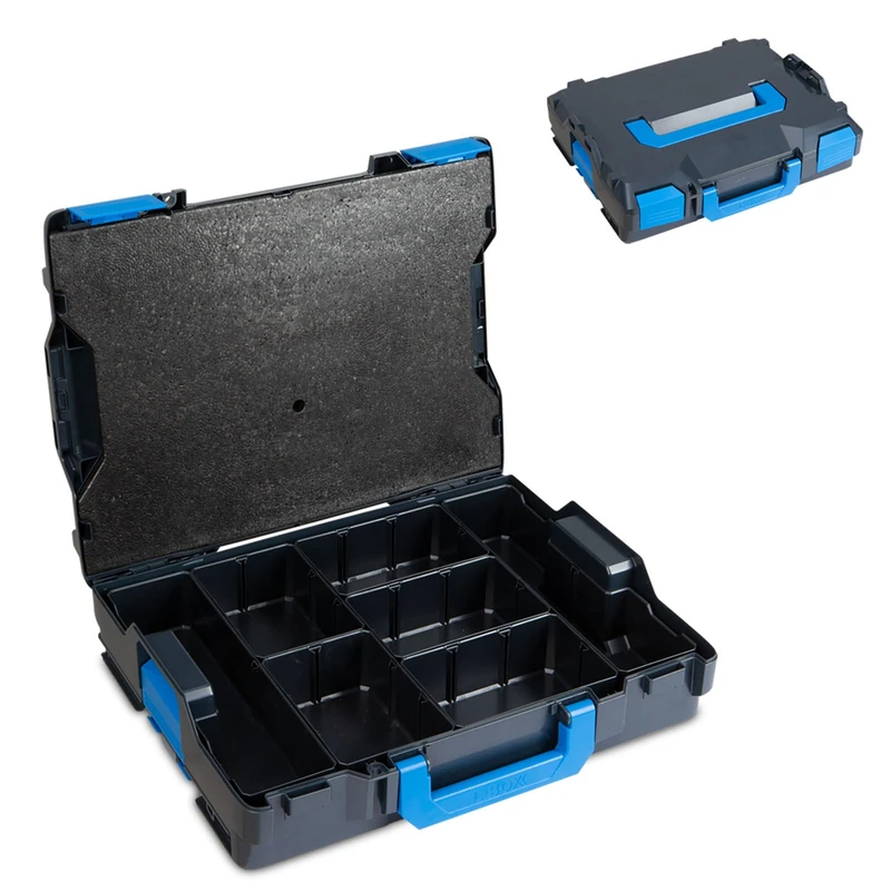 Sortimo L-BOXX 102 G4 - Tool Box with 7 Compartments for Small Parts - Includes Inset Boxes & Dividers - Safe Transport - Lid Insert Prevents Mixing - Robust Design - Image 1