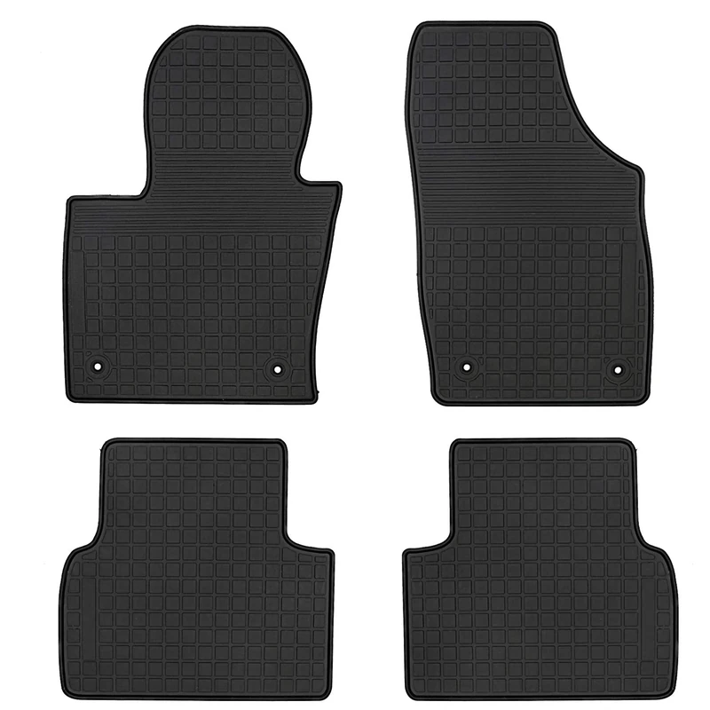 San Auto Car Floor Mat Rubber Custom Fit for Audi Q3 2015 2016 2017 2018 Full Black Auto Floor Liners All Weather Heavy Duty Odorless