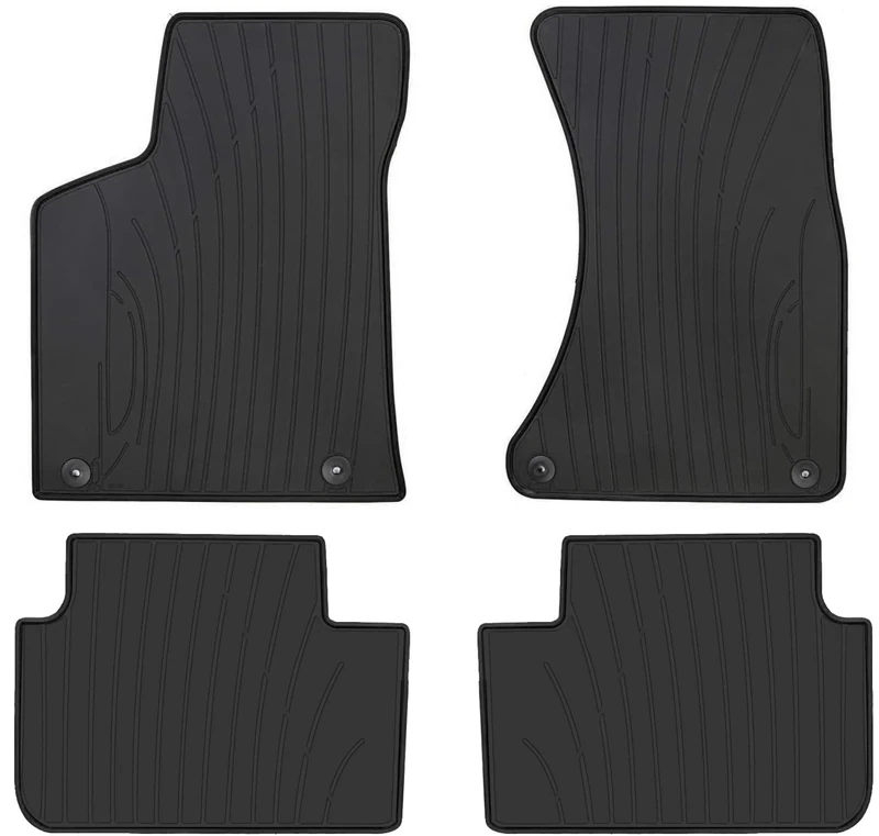 San Auto Car Floor Mat Rubber Custom Fit for Porsche Macan 2021 2020 2019 2018 2017 2016 2015 2014 Full Black Auto Floor Liners All Weather Heavy Duty Odorless