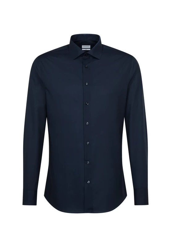 Seidensticker men's business shirt - slim fit - non-iron - Kent collar - long sleeve - 100% cotton