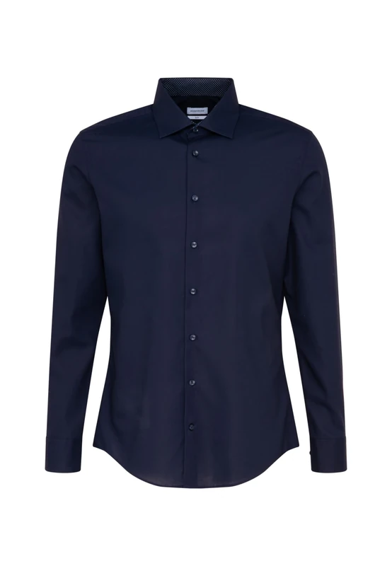 Seidensticker Men's Seidensticker Herren Business Hemd Slim Fit Formal Shirt, Blue (Dunkelblau 19), 12