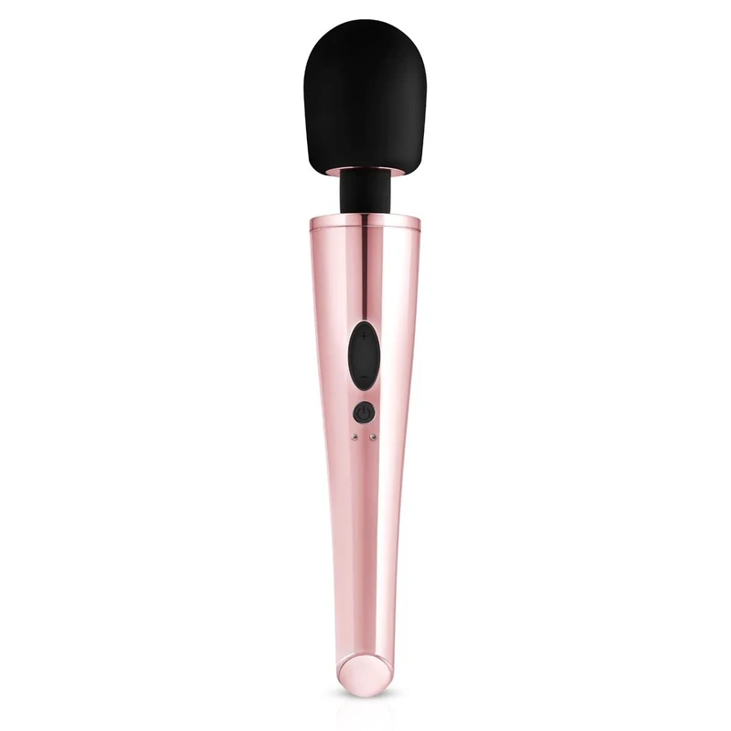 Rosy Gold Wand Massager - Perfect for Body Massages - Good gift for Woman and Man - Can be used in bad or in the shower - Rosy Gold
