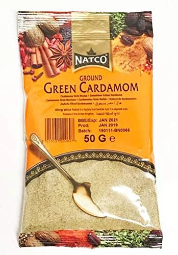 Natco Cardamom Green Ground 50g