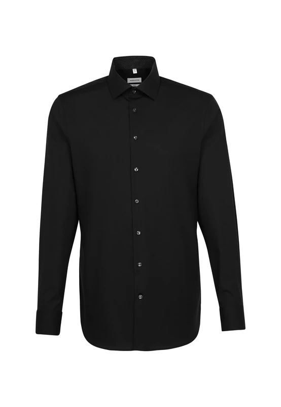 Seidensticker men's business shirt - shaped fit - non-iron - Kent collar - long sleeve - 100% cotton