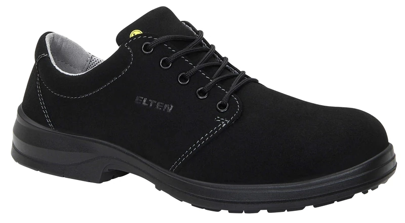 Elten Director XXB Black Low ESD S1 Men's Safety Shoes, Business Elegant Black Steel Toe Cap, Size 40