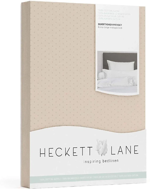 Heckett Lane Uni Puntini Duvet Cover 140 Cuban Sand