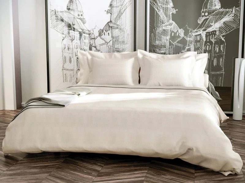 Yellow Kristel Duvet Cover, 100% Cotton, Off-White, 200 x 220 cm, 1.0 Pieces - Image 1