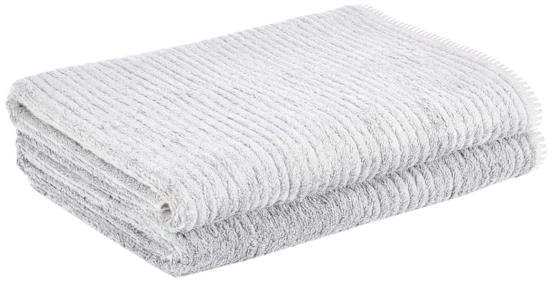 Heckett Lane Bath Beach Towel, Glacier Grey, 90 x 180 cm