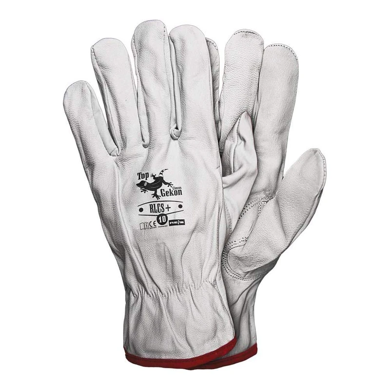 Reis RLCS+ Topgekon Protective Gloves, White, 10 Size, Pack of 12