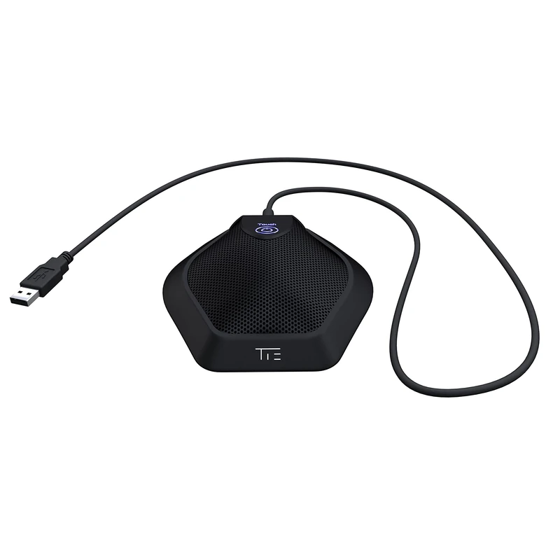 USB Boundary Conference Microphone (TG11) Microphone Capsule (for Recording and Transmitting Meetings, Integrated Pop Filter, Omnidirectional, Plug & Play, Mute, LED Display, Sturdy Metal Housing) - Image 1