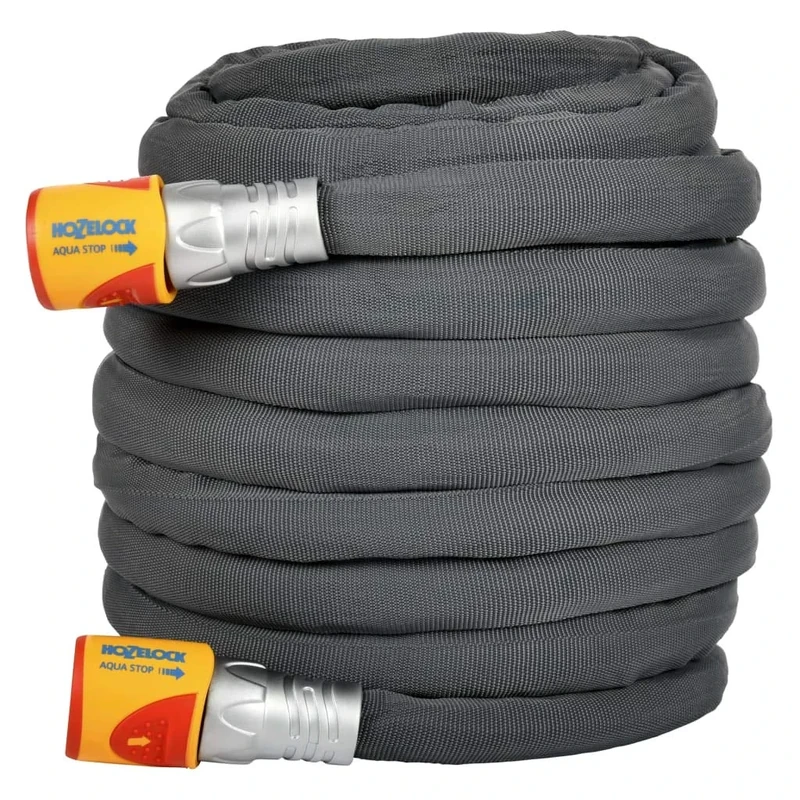 HOZELOCK - Hybrid Watering Hose Tuffhoze 35 m : Extremely Flexible, Tuff-Fibre Woven Technology, Suitable for High-pressure Cleaners (40 bar), Durable hose: Ready to Use [8135A1240]