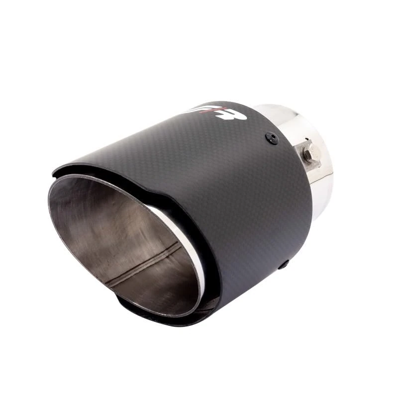 SIMONI RACING TRX/98C Universal Round Terminal in Real Carbon, Angled Output