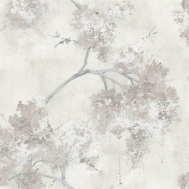 ROOMMATES Weeping Cherry Tree Blossom Adhesive Wallpaper