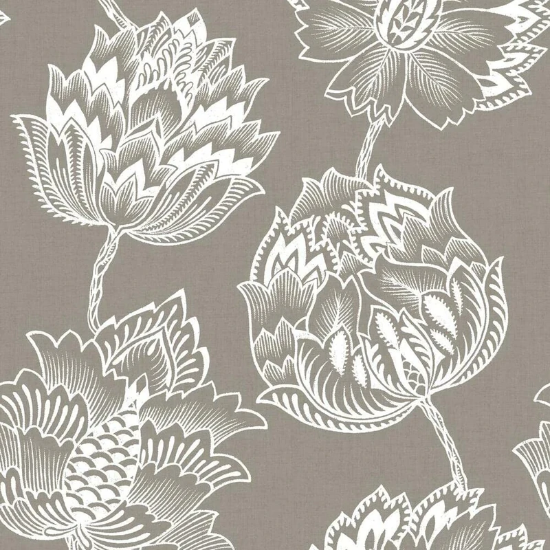 RoomMates RMK11482RL Batik Jacobean Beige Peel and Stick Wallpaper