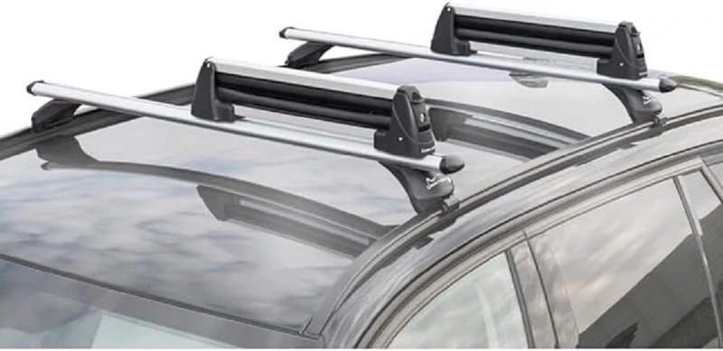 Green Valley Ski Rack 4 Pairs Aluminium with Key