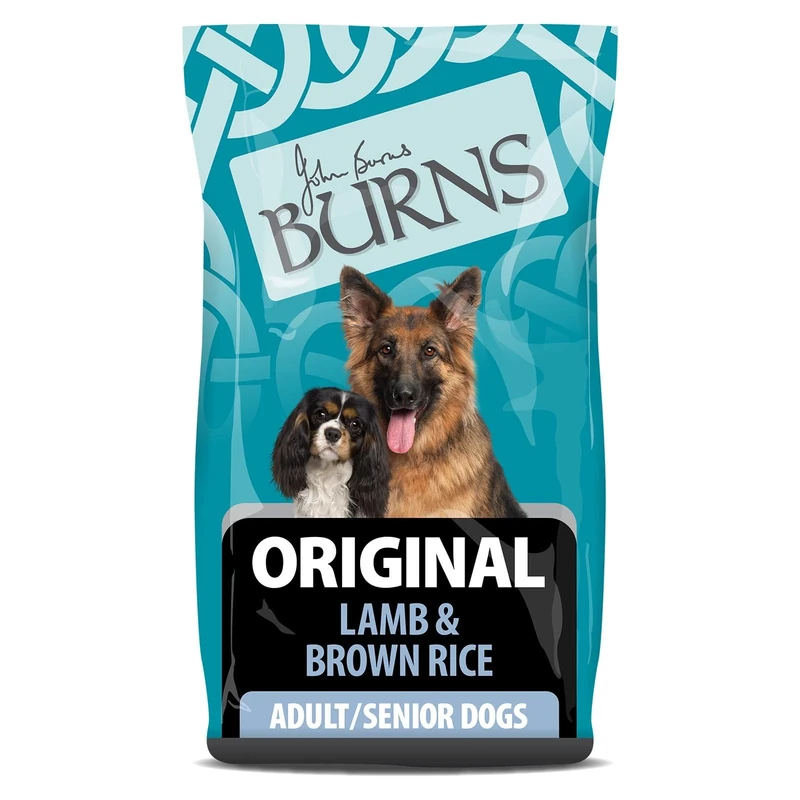 Burns Pet Nutrition Hypoallergenic Complete Dry Dog Food Adult and Senior Dog Original Lamb and Brown Rice, 12 kg