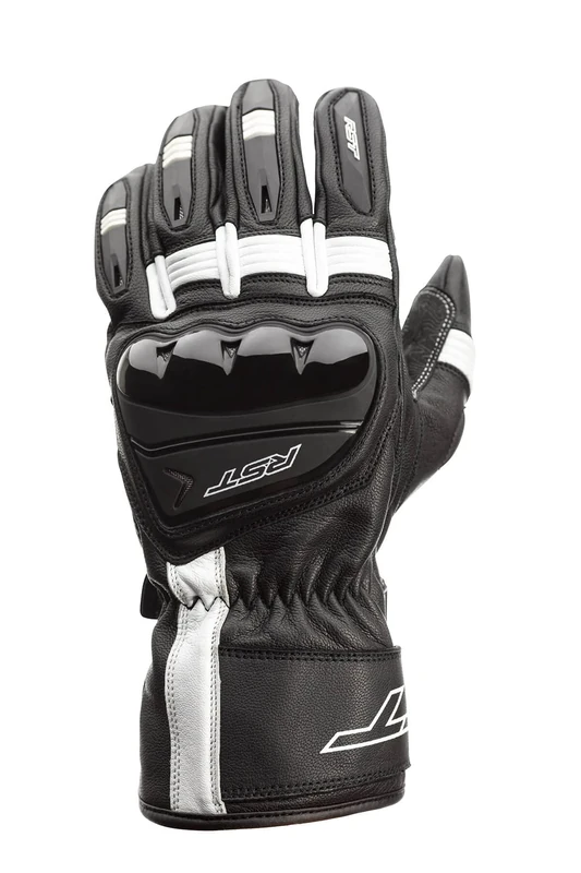 RST 815000170109var-a2 - mens motorcycle gloves pilot COLOR BLACK WHITE SIZE 12-2XL