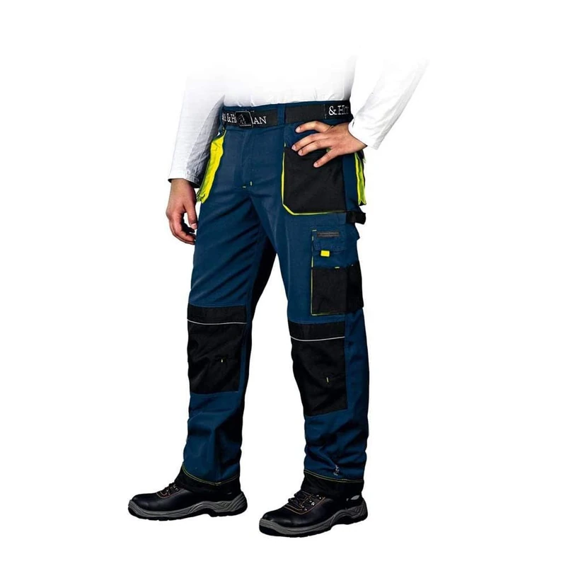 Leber&Hollman LH-FMN-T_GBY52 Formen Protective Trousers, Navy-Black-Yellow, 52 Size