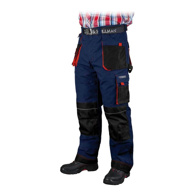Leber&Hollman LH-FMNW-T_GBCXXXL Formen Protective Insulated Trousers, Navy-Black-Red, XXXL Size