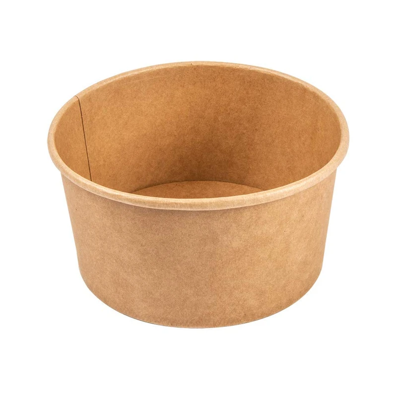 Garcia de Pou 50 Units – Salad Bowls 1000 ml 320 + 18 Pe G/M2 Ø15/12.9 x 8 cm Natural Kraft