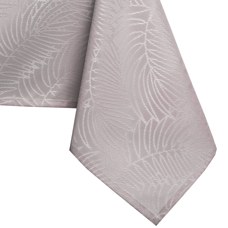 AmeliaHome Lotus Effect Water-Repellent Polyester Tablecloth Powder Gaia 140 x 320 cm Pink