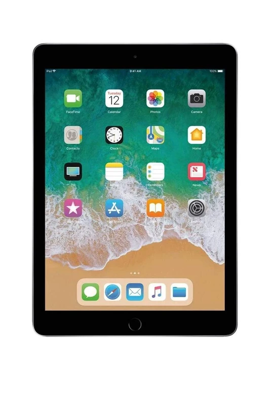 Apple iPad 9.7 (5th Gen) 128GB Wi-Fi + Cellular - Space Grey - Unlocked (Renewed)