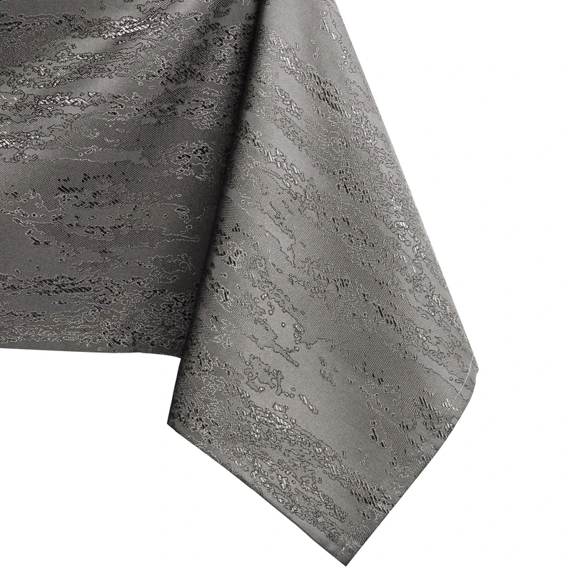 AmeliaHome Tablecloth 110 x 240 cm, Stain Protection, Lotus Effect, Washable, Water Repellent, Ornament, Vesta Cocoa