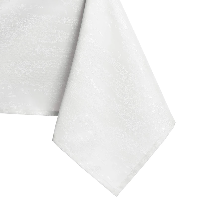 AmeliaHome Lotus Effect Water-Repellent Polyester Tablecloth 120 x 260 cm White