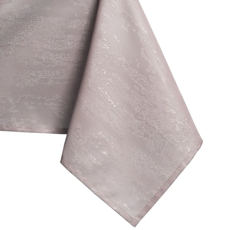 AmeliaHome Vesta Water-Repellent Polyester Tablecloth 140 x 260 cm Pink