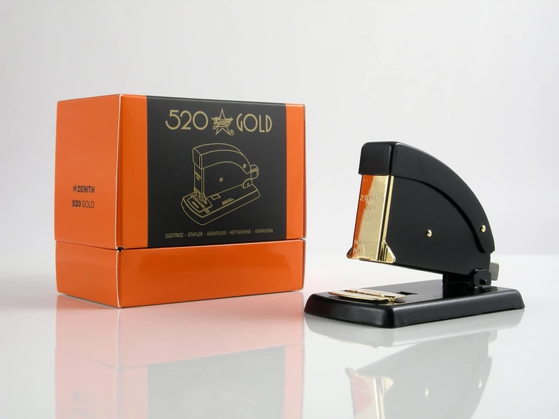ZENITH Stapler Art. 520 Gold Color Black