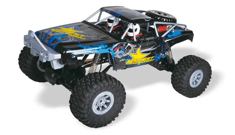 Amewi Double Bridge Brushed 1:10 RC Model Car Electric Crawler 4WD RtR 2.4GHz Including Black