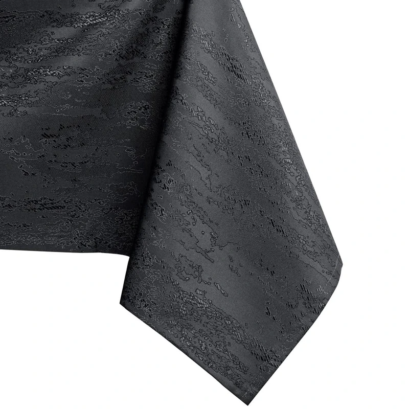 AmeliaHome Lotus Effect Water-Repellent Tablecloth Polyester Anthracite Vesta 140 x 300 cm