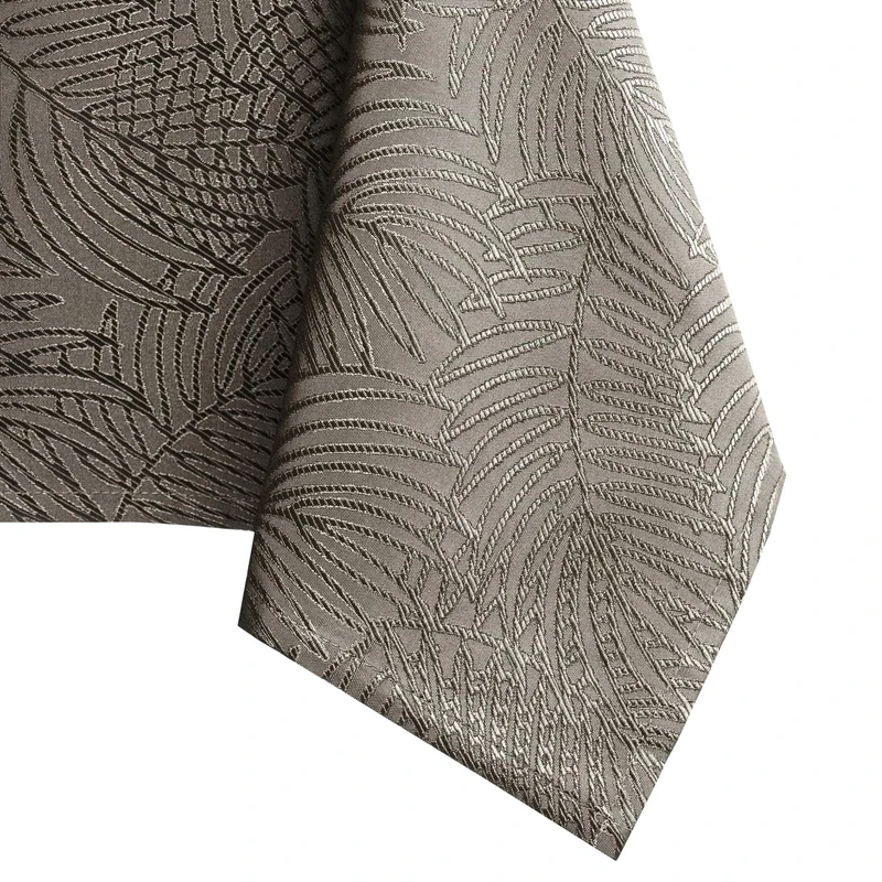 AmeliaHome Lotus Effect Water-Repellent Polyester Tablecloth Cappuccino Gaia 120 x 240 cm
