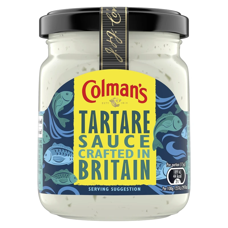 Colman's Tartare Sauce crafted in Britain the perfect condiment for fish & chips 144 g