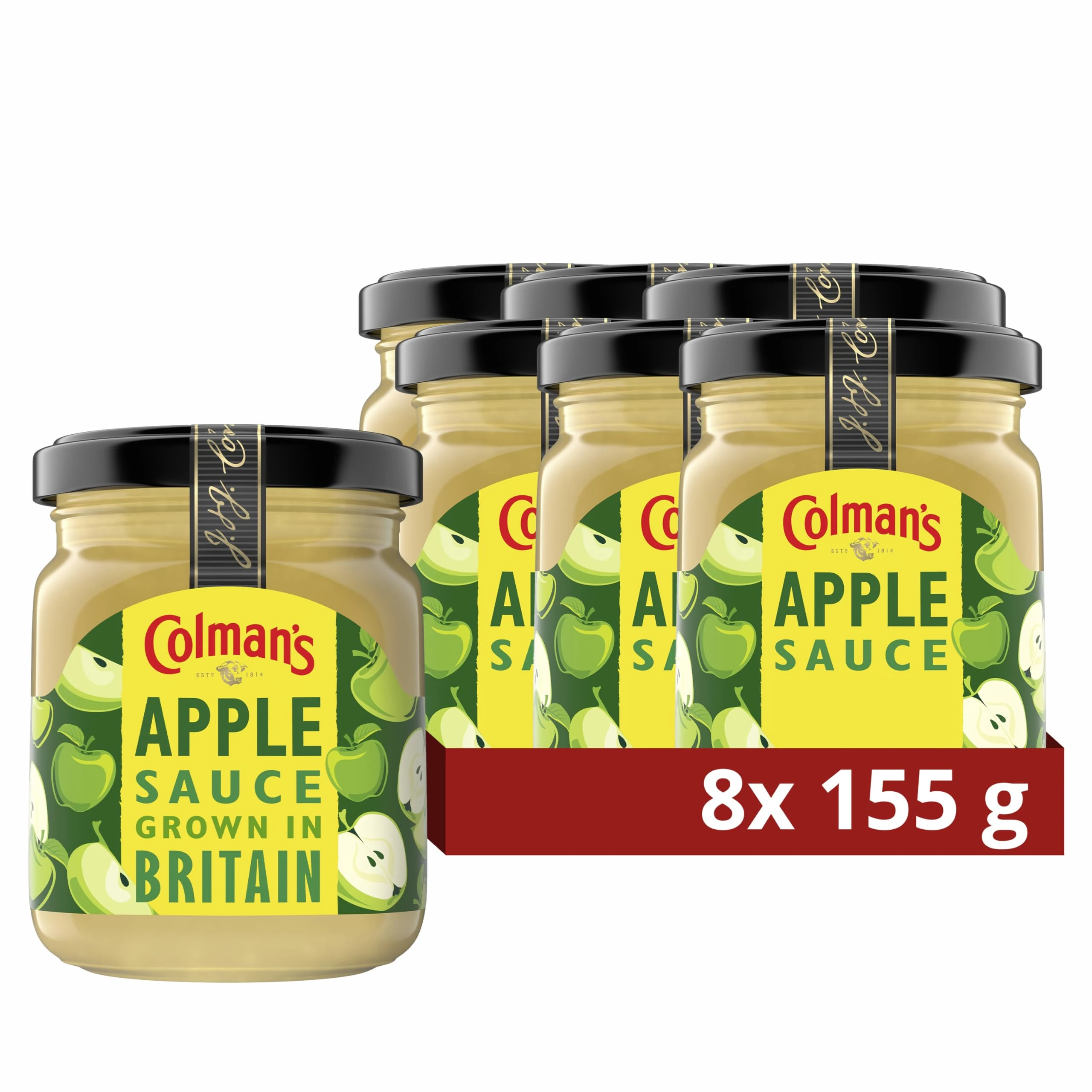 Colman's Apple Sauce grown in Britain perfect condiment with roast pork 8x 155 g