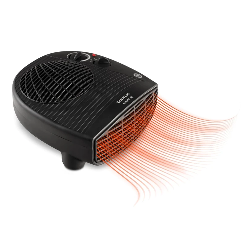 Taurus TFH-3001 2000W 1 Litre 44 Decibel Black Plastic Electric Portable Space Heater Radiator
