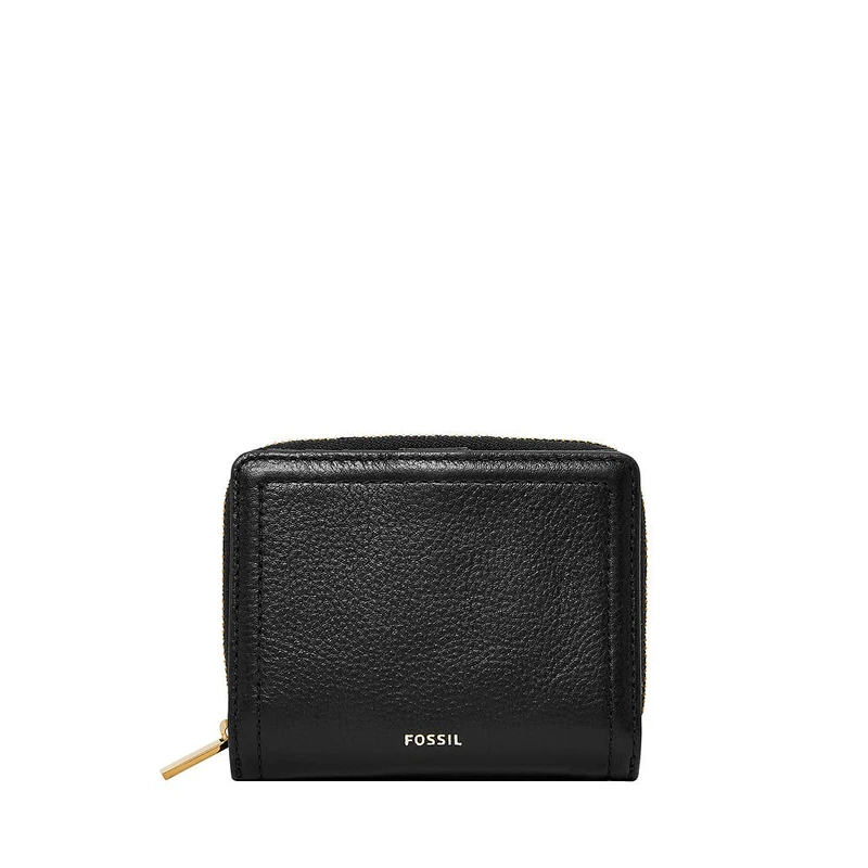Fossil Wallet for Women Logan, Leather Multifunction black 11.1 cm L x 2.5 cm W x 8.9 cm H SL7923001